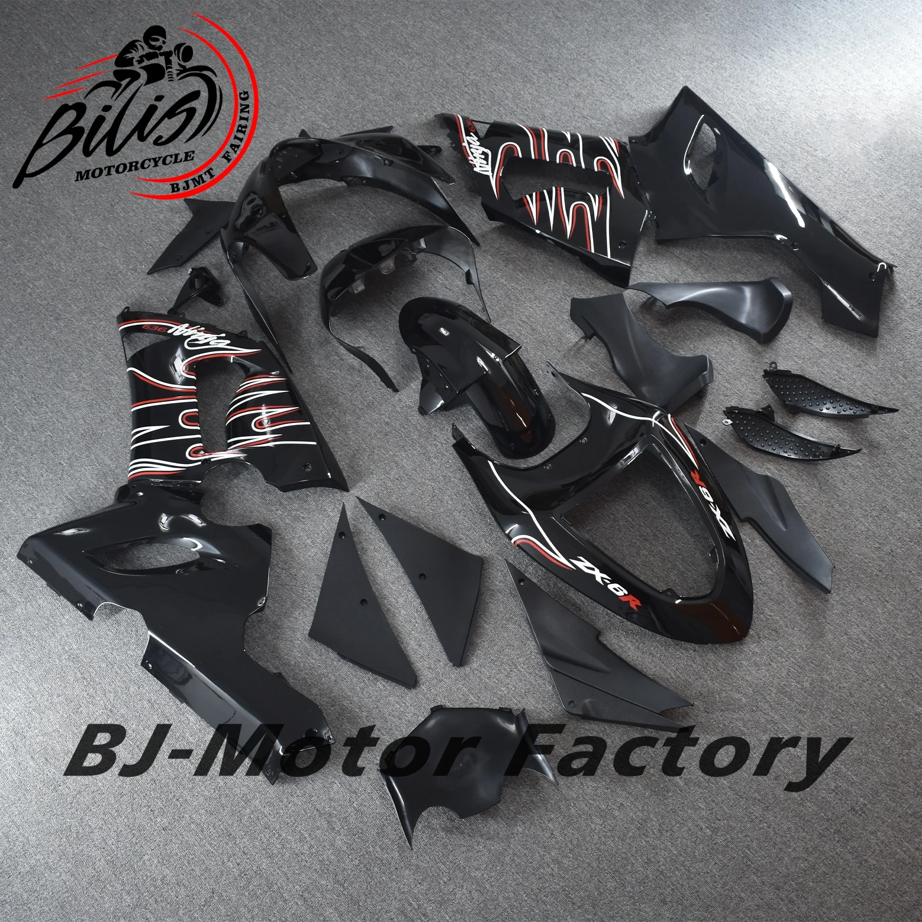 دراجة نارية الهدايا المجمعة لكاواساكي ZX6R ZX-6R ZX-636 2005 2006 هيكل السيارة مجموعة عالية الجودة ABS حقن 05 06