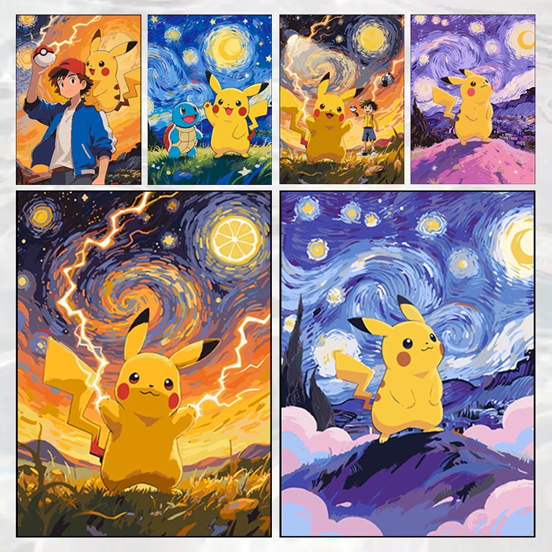 pokemon-pet-elf-pikachu-cartoon-cute-and-fun-anime-canvas-painting