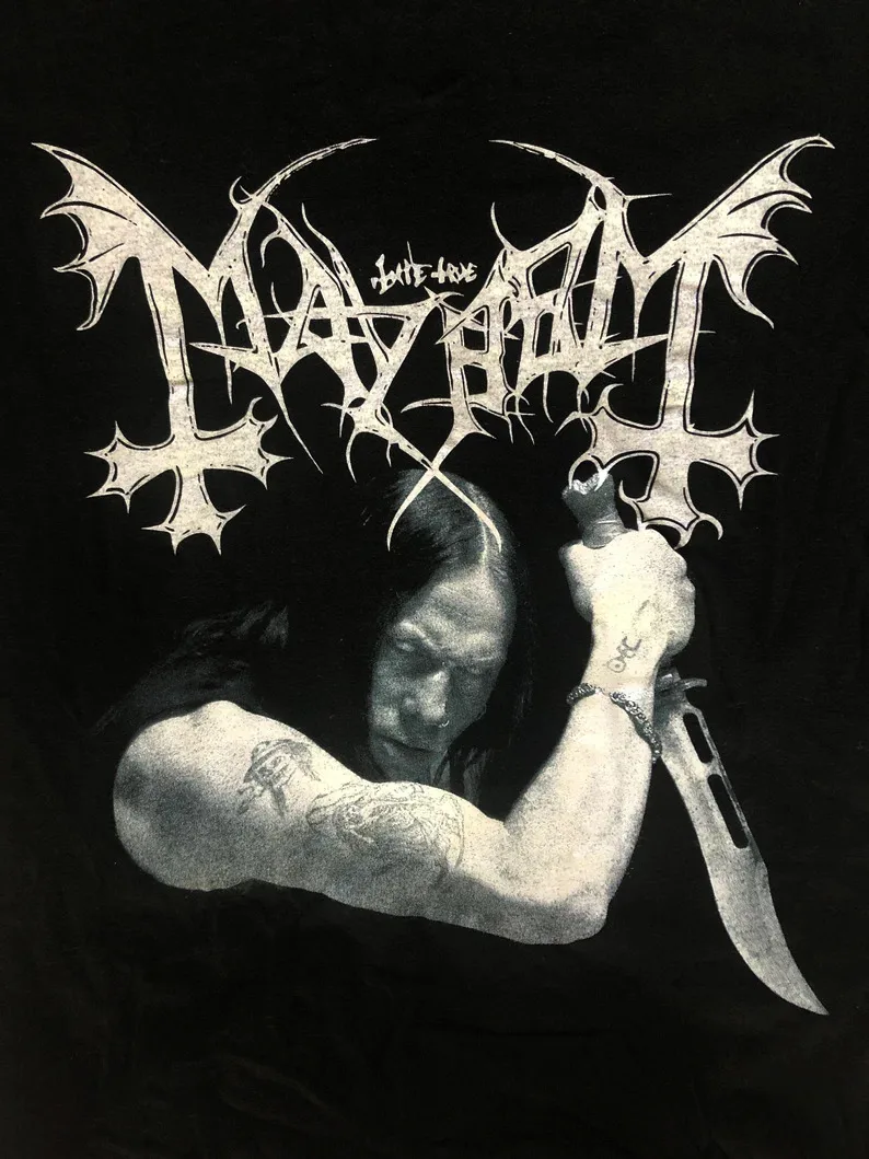 

MAYHEM Tour 1998 T-Shirt Short Sleeve Cotton Black Men All Size S to 5XL BE1391