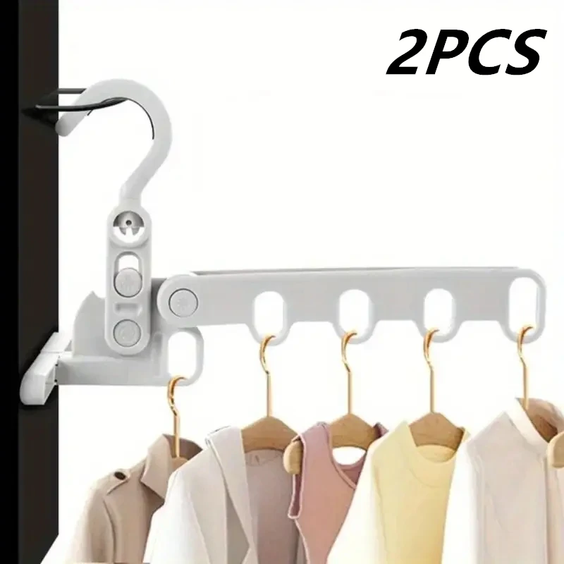 Folding Hanger Rack Heavy Duty Clothes Hangser Clothes Storage Organizer For Travel Dorm  Essential Drying Tool For Clothes