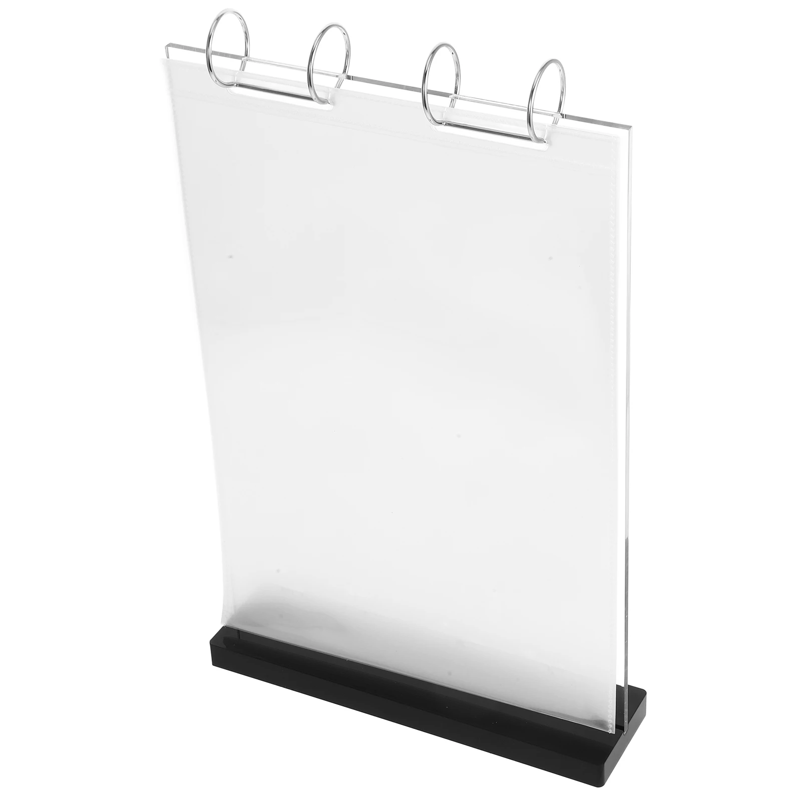 

Menu Display Stand Board Replacement Frame Sign Holder Marketing Desktop Card Double Sided Clear Poster Holders