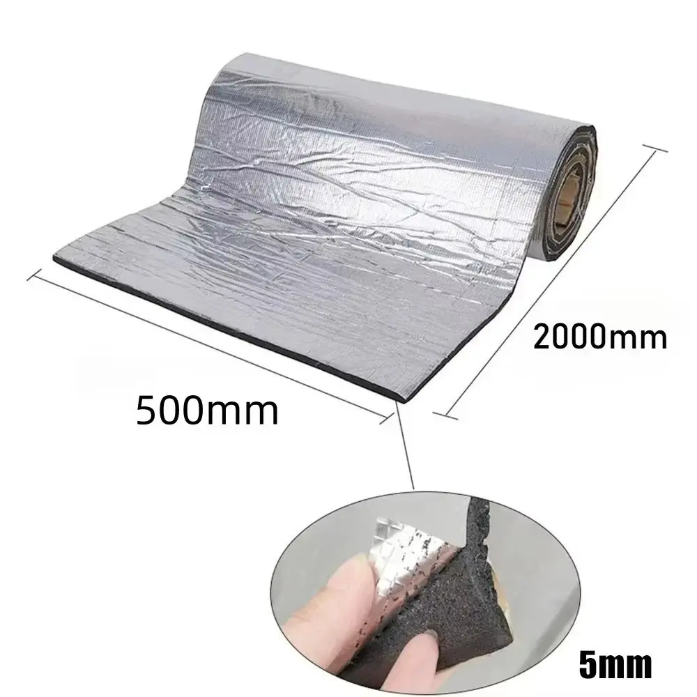 50X200cm Car Soundproofing Deadening Mat for Car Hood Sound Deadening Car Heat Noise Insulation Engine Door Deadening Mat