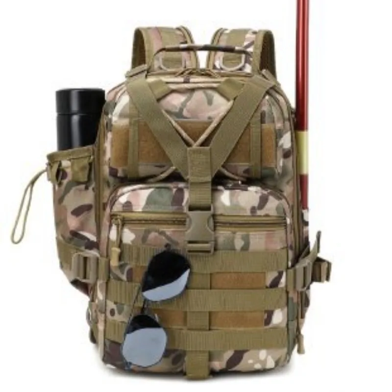 Outdoor Rugzak Enkele Schouder Crossbody Tas Sport Tactiek Heren Wandelen En Bergbeklimmen Multi-Functionele Rugzak