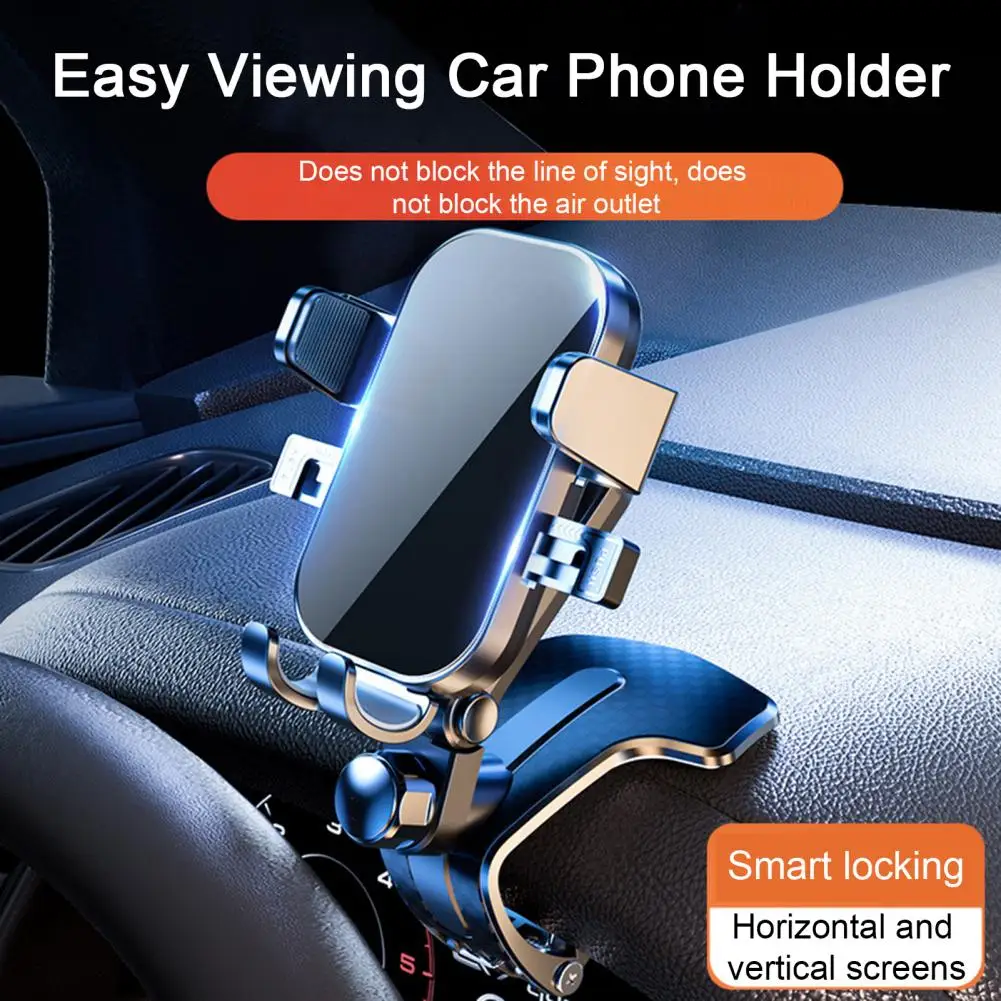 

Car Dashboard Mobile Phone Holder 360 Degree Rotation Universal Dash Clip Cellphone Mount For Smartphones GPS Navigation Mount