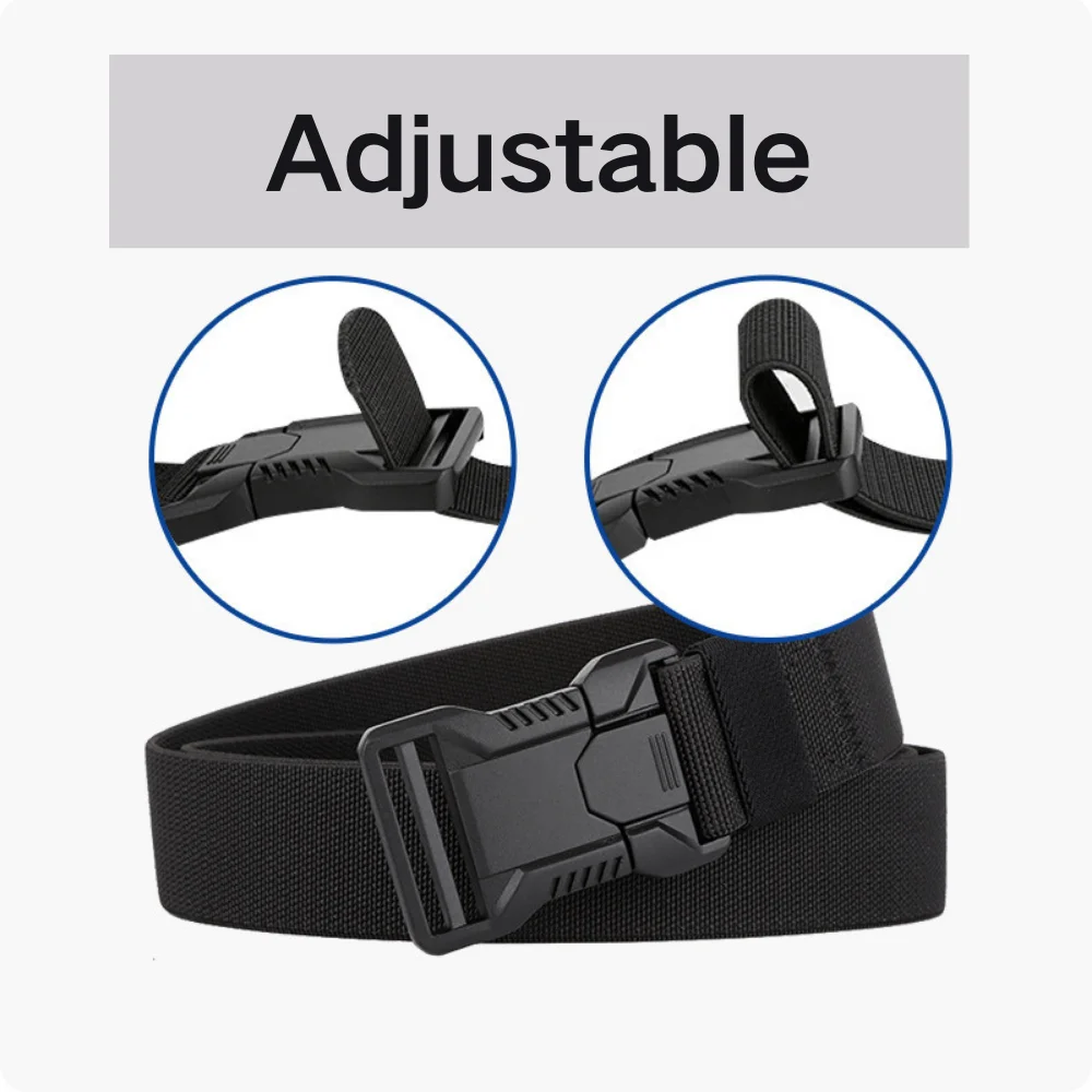 전술 벨트 남성용 탄성 웨빙 - 야외 훈련 바지용 군용 나일론 스트레치 통기성 허리띠 - 4