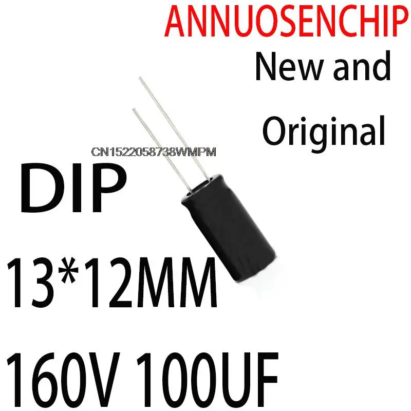 50PCS New and Original Electrolytic CAP160V 100UF volume  13x20 NEW ORIGINAL DIP 160V 100UF