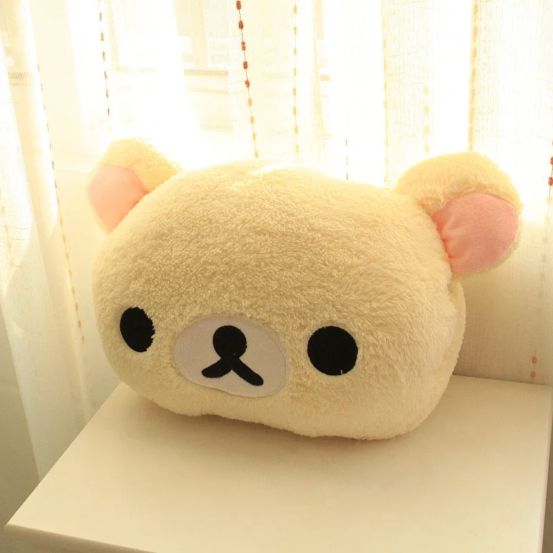 Rilakkuma pluszowa zabawka Peluche Kiiroitori laska para Rilakkuma poduszka miś wypchana lalka ogrzewacz dłoni zima Xmas prezent dla dzieci