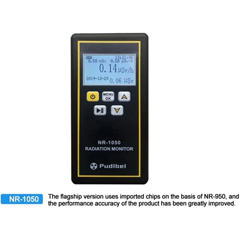 Pudibei NR-1050 Handheld Nuclear Radiation Detector LCD Display Household Radioactive Tester