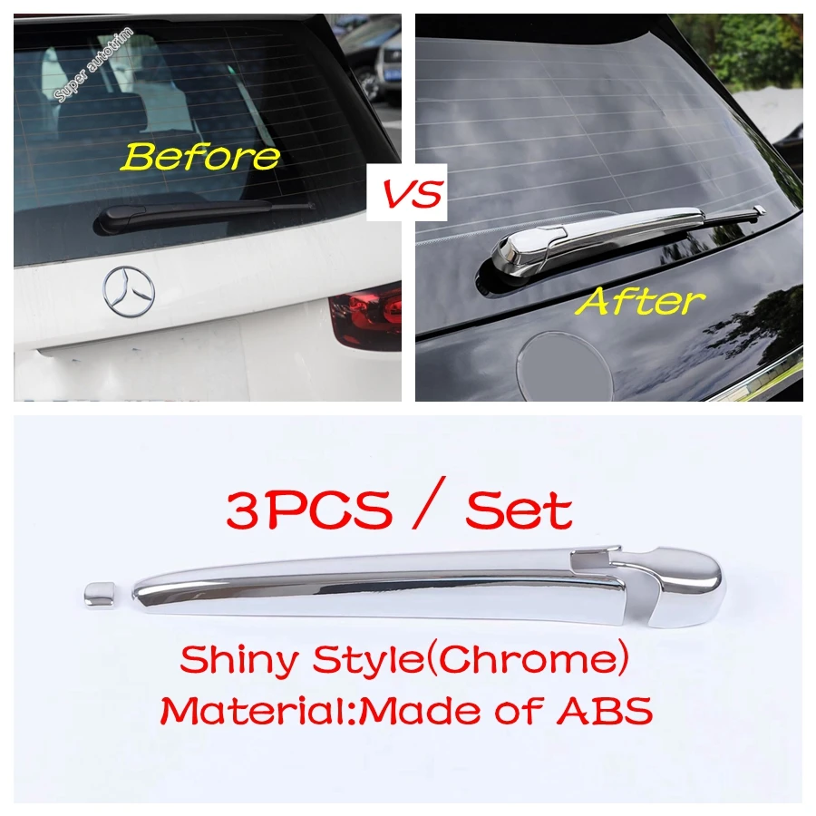 Rear Trunk Window Windshield Wiper Cover Trim Chrome Accessories For Mercedes Benz B GLB GLA Class W247 X247 H247 2020 - 2024