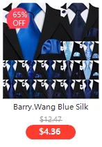 Barry.Wang Neuheit Seide Männer Krawatte Taschentuch Manschettenknöpfe Set Jacquard Tier Dinosaurier Fledermaus Gravat Krawatte Für Männliche Hochzeit Business – Detail 12