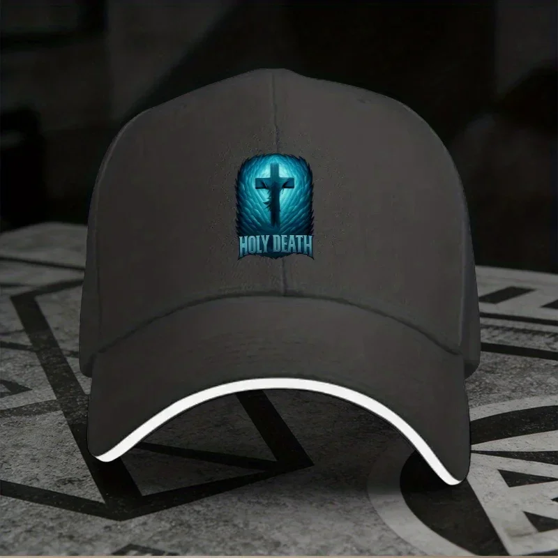 Nueva Gorra de Béisbol Ajustable con Diseño de 'Santa Muerte', Gorra Ligera Estampada para Mujer y Gorra Moderna con 'Cruz' para Hombre