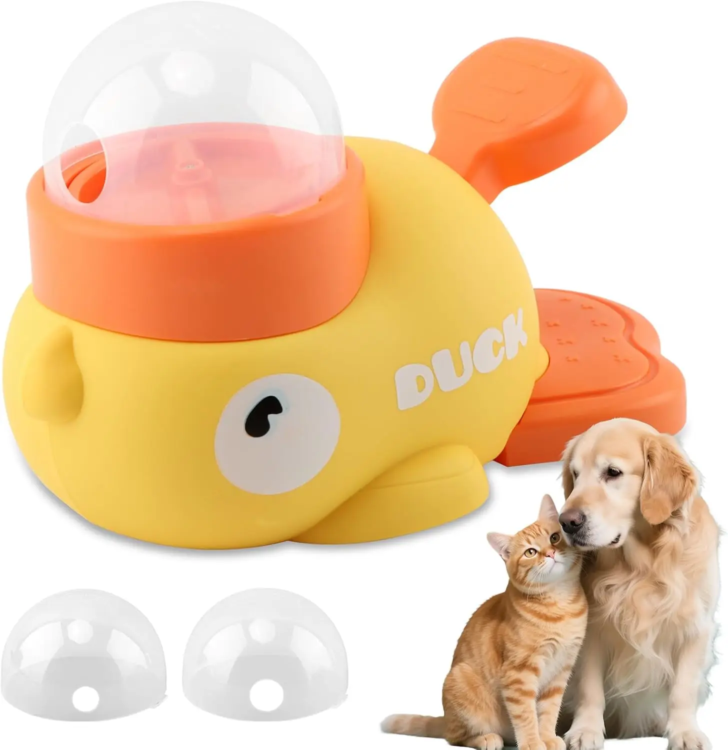

Pet Treat Dispenser Toy, Duck-Shaped Interactive Dog Puzzle Slow Feeder Toy for Small Medium Dogs and Cats, Promotes IQ Training