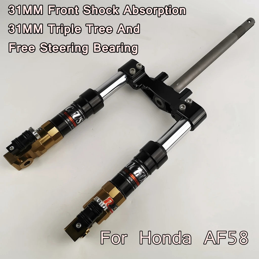 31mm Triple Tree Steering Stem And Front  Fork Shock Absorption For Honda Ruckus Zoomer Gy6 Af58 Nps50 Scooter Motorcycle Parts