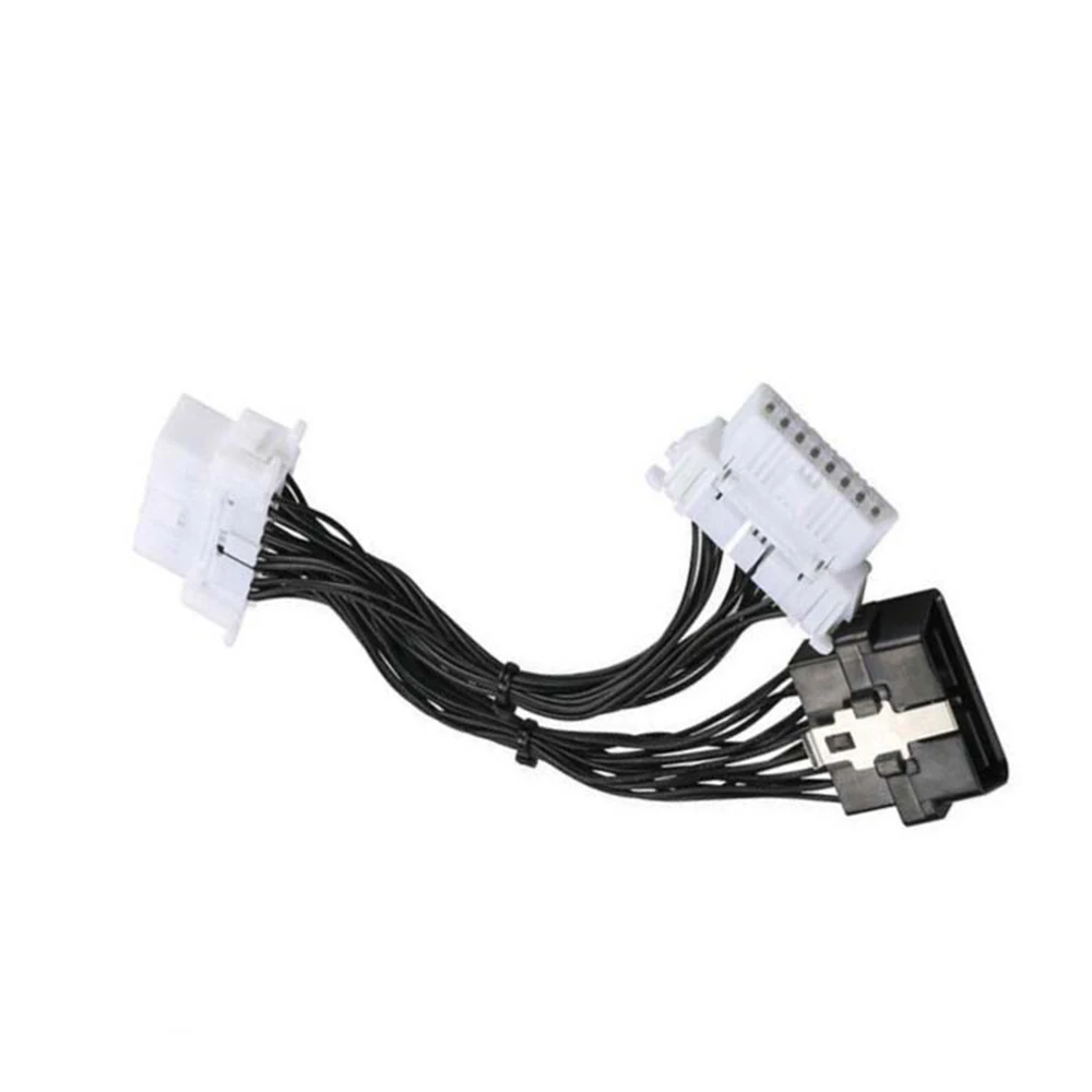 16 Pin OBD2 OBD 2 Splitter Extension Cable One Male To Two Female Y Cable OBD2 Splitter OBD2 Extension for Icar3 ELM 327