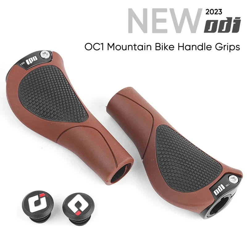 ODI OC1 Grips Ergonomic MTb Cuffs Anti-Slip Mountain Bike Handlebar Cover with Large Pad Bicycle Rubber Handles for MTB BMX Bike