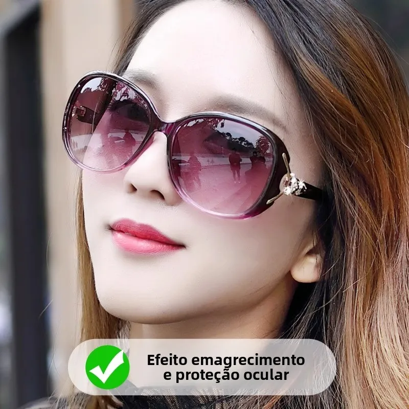 女性のファッショナブルな偏光サングラス-uv-保護色が変化する丸顔大型サイズ夏用アイウェアアイススワンブランド