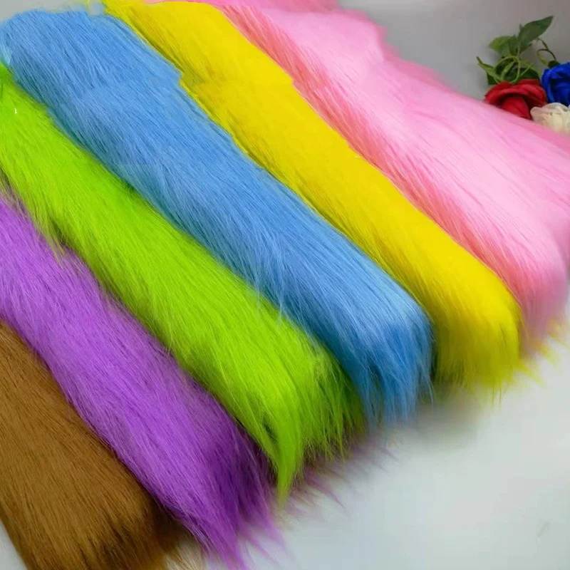 50x50cm Imitation Plush Fur Fabric For DIY Photo Props chair decorative background Plush mat animal toy doll fabric