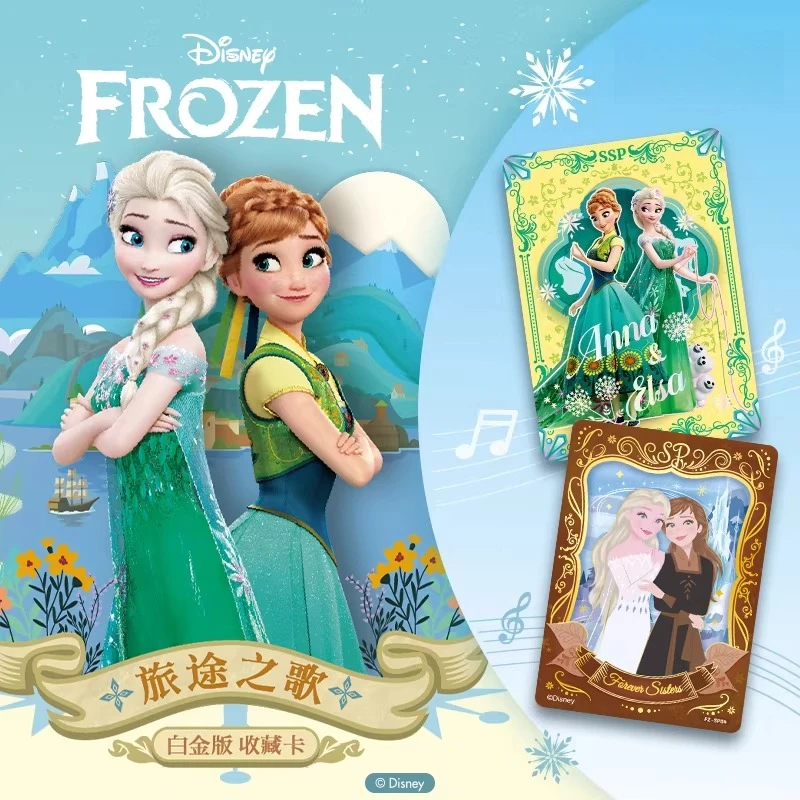 

Новые официальные коллекционные карточки-игрушки Disney Frozen с персонажами аниме Эльза для детских дней рождения, серия
