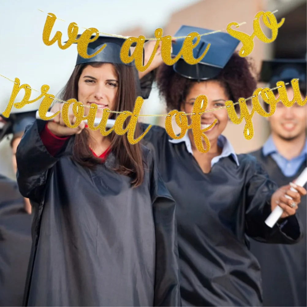 

Graduation Party Decorations Congrats Banner Congratulations Graduate We Are So Proud of You The