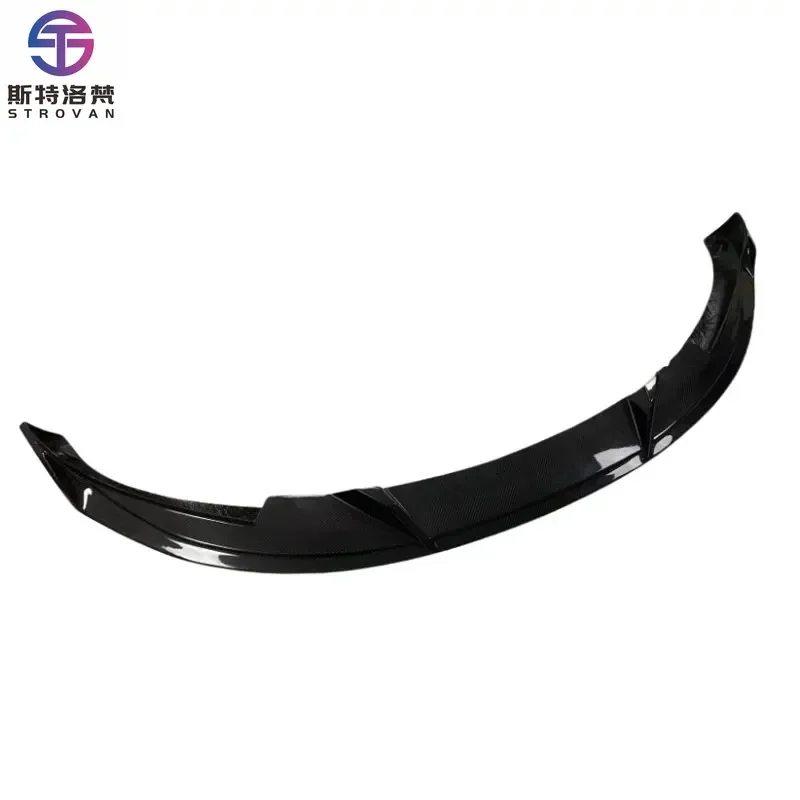 

STLF CM Style Carbon Fiber Front Bumper Chin Lip Splitter for Teslas Newest Model 3 2024-UP