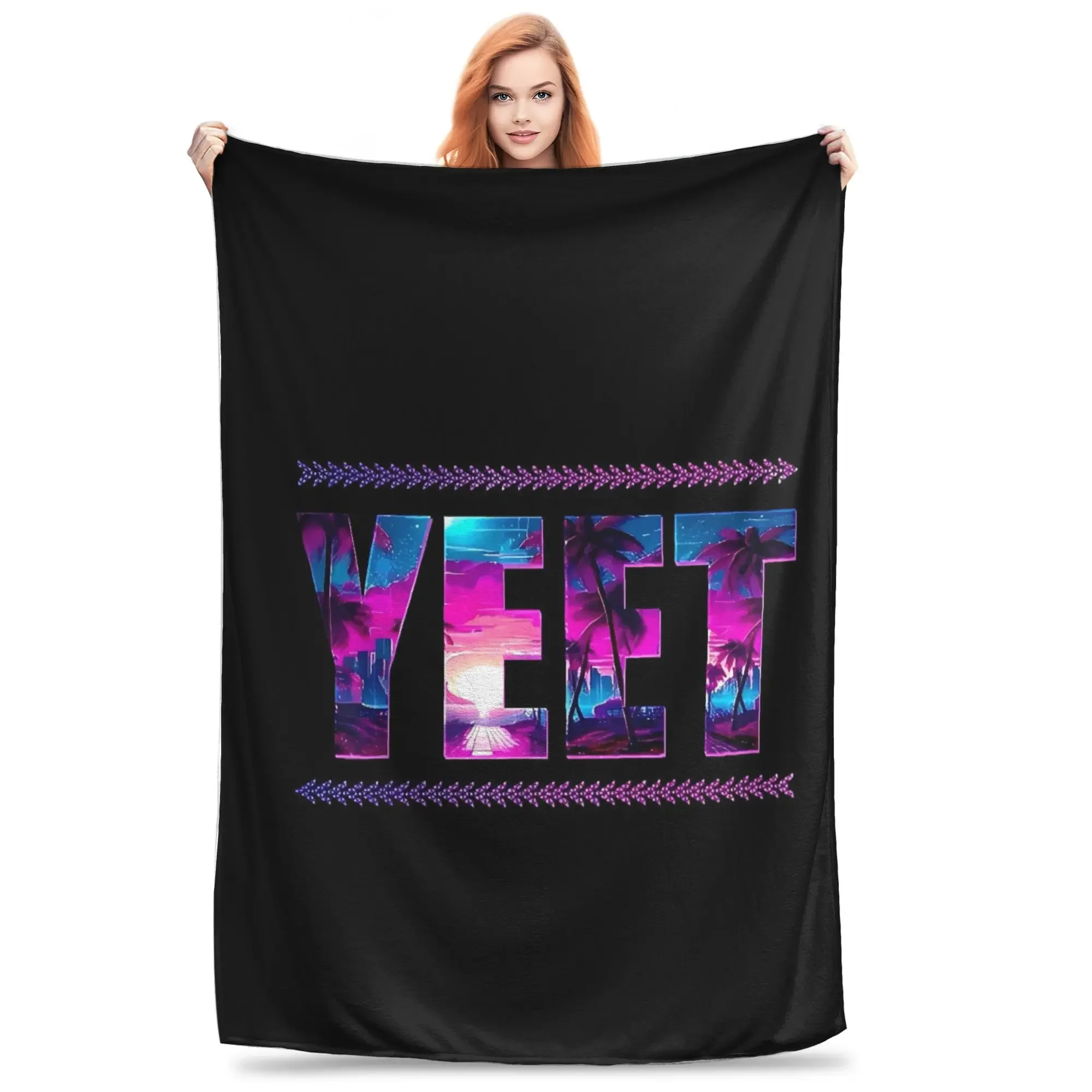 

JEY YEET USO Wrestling Flannel Blanket Super Warm Throws for Kids Adults Home Decor Bedspread Sofa Cover
