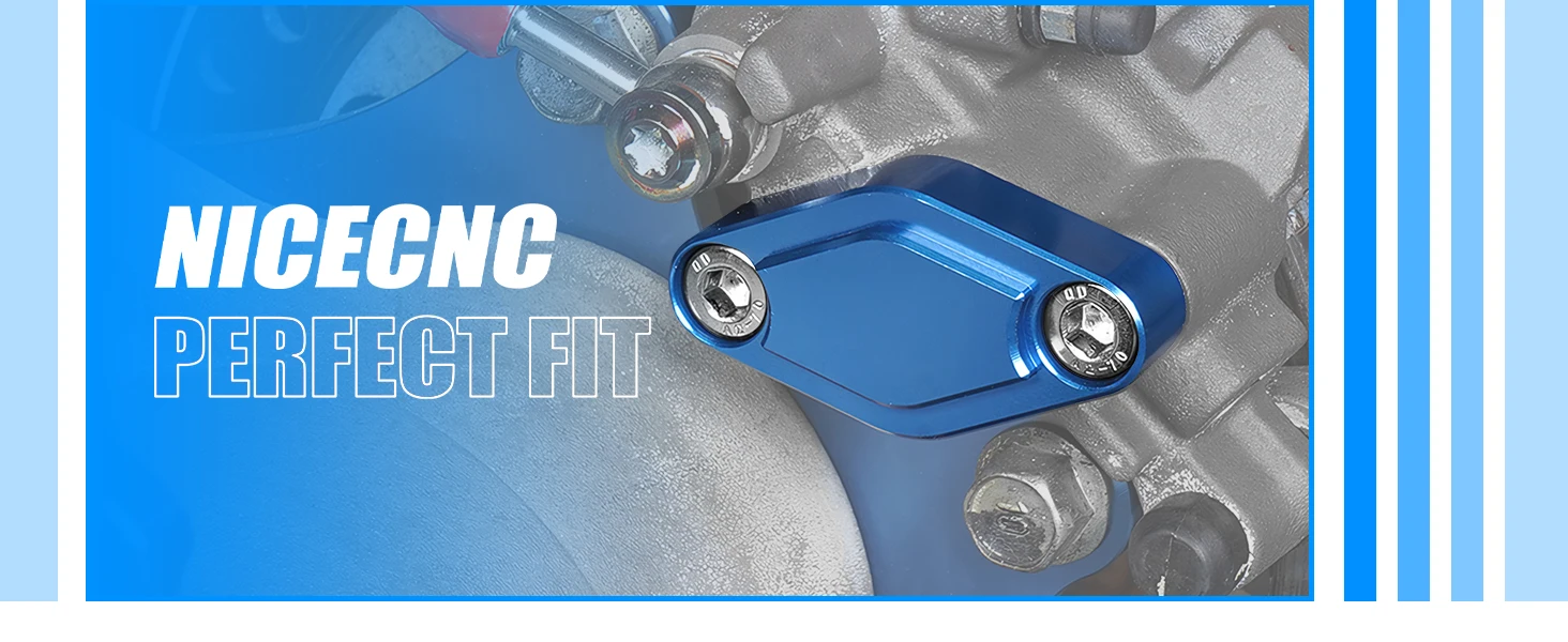 NICECNC Für Yamaha Raptor 660 700 Feststellbremszangen-Abdeckung Schutzplatte Aluminium Universelle Passform ATV Zubehör – Detail 4