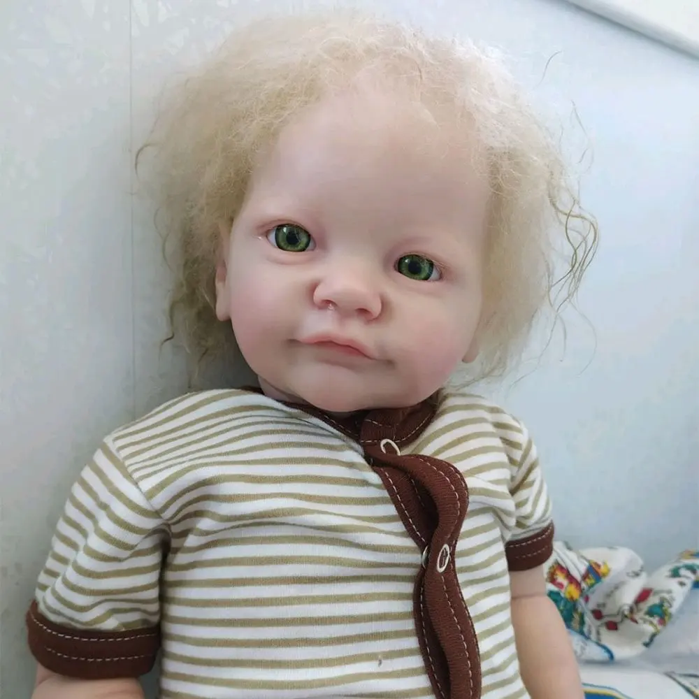 

Tobiah 22 Inch Reborn Bebe Doll Handmade Realistic Lifelike muñecas bebes Baby Doll Girls Gifts for Child real terminados