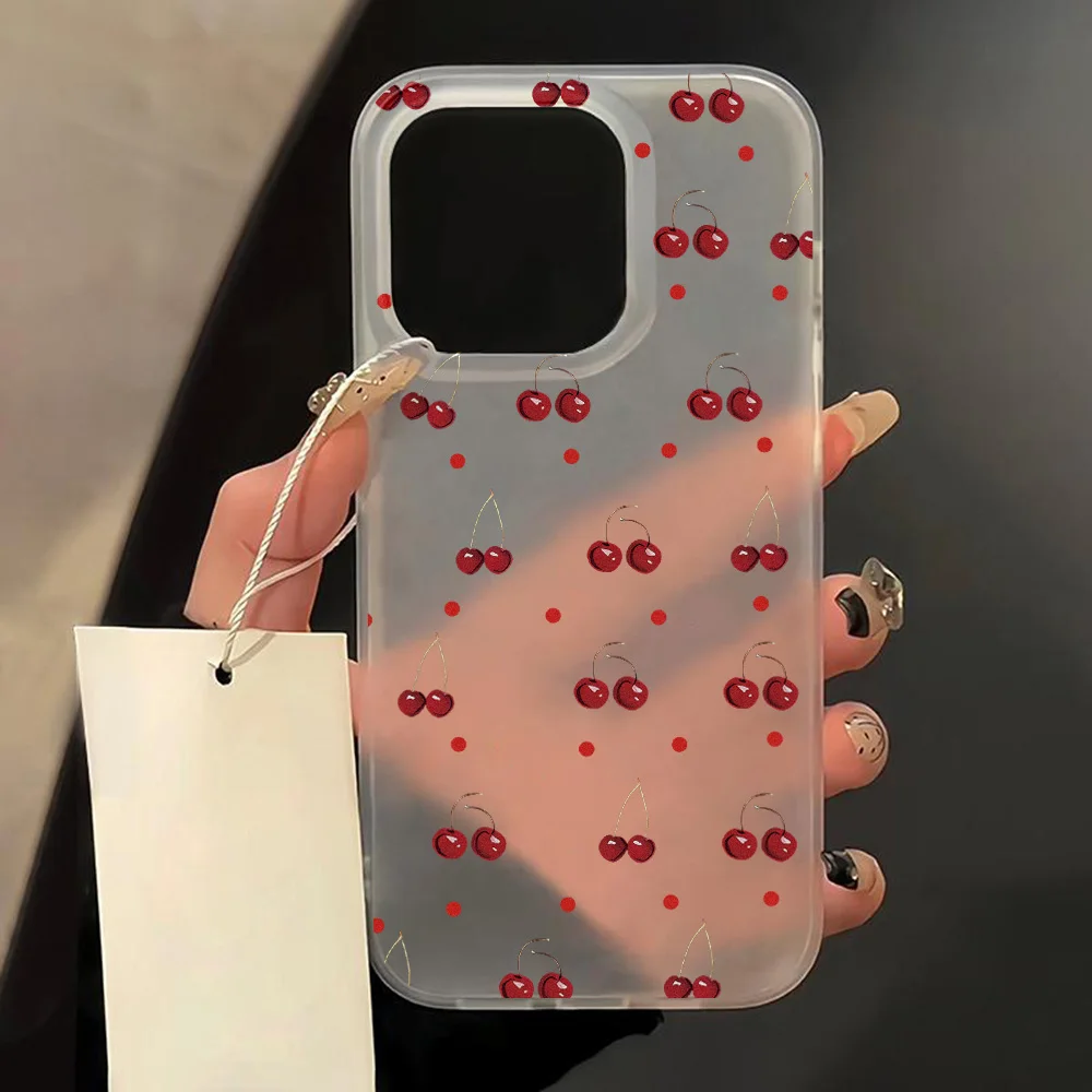 Shockproof Case Cover For iPhone 16 Pro Max Fundas iPhone 11 12 Mini 16 13 14 15 Plus Case Soft Pumper Small Florals Matte Shell