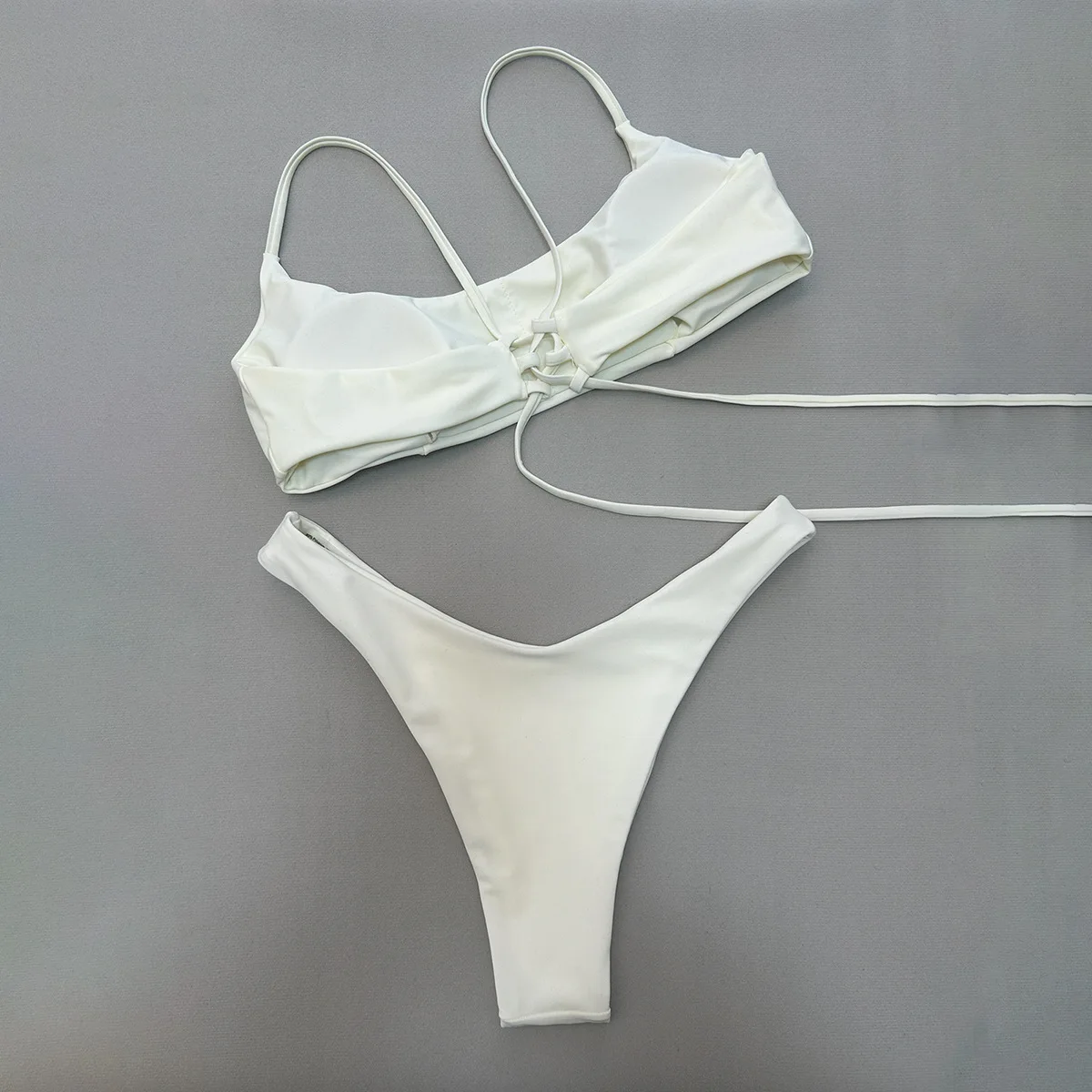 Sexy Underwire Bikini Set 2025 Mujer Women Solid color Push Up Bra Thong Swimsuit Summer Bathing Suit Mini Micro Thong Swimwear