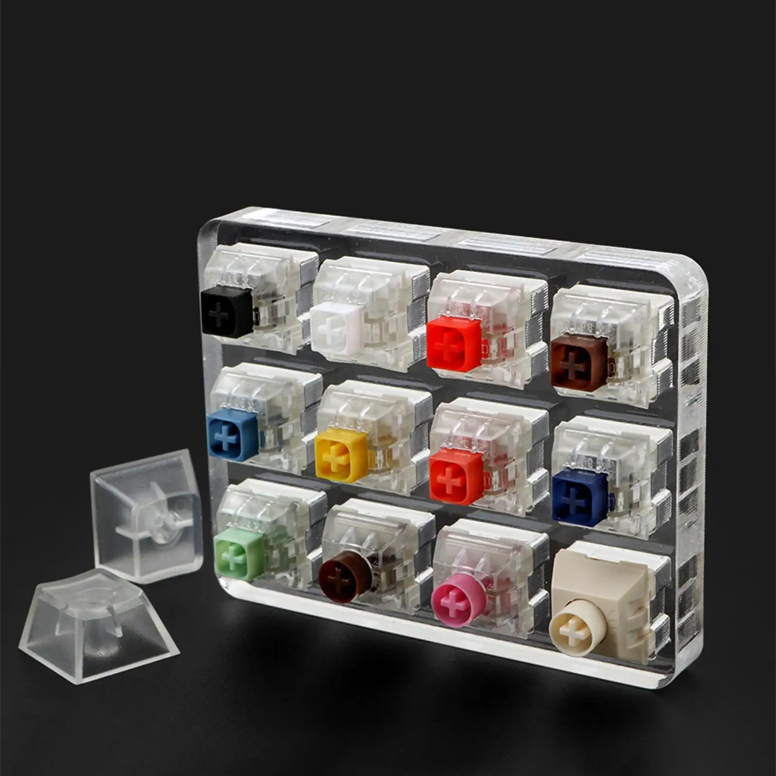 

12 Keys Switches Tester for Kailh Box DIY Mechanical Keyboard, High Quality Spare Parts