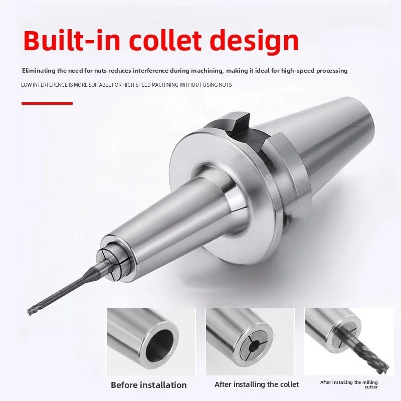 BT40-DC6-90L Rear Locking Chuck Holder Precision CNC tool holder for milling machines