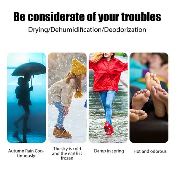 Elektrický sušič bot, ohřívač bot, sušička bot, odstranění zápachu, rychle schnoucí deodorizér pro boty, domácí UV sušička bot 6 nejlepší prodej Ultrafialové světlo pro boty - №4