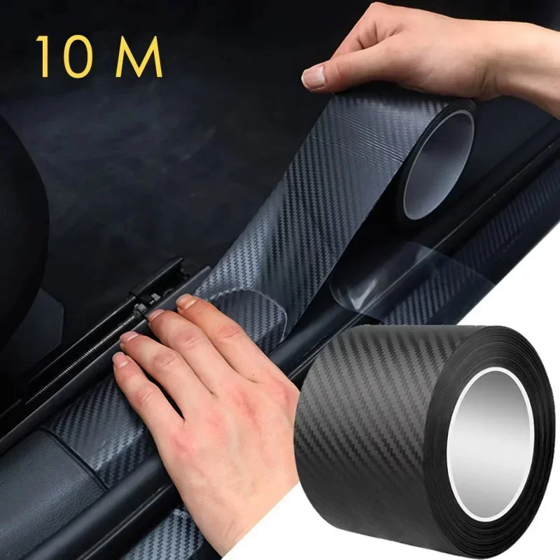 2026 3m Nano Carbon Fiber Car Tape Sticker Door Mirror Paste Protector Strip DIY Protection Protective Film Waterproof Adhesive