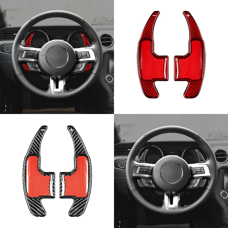 

Car styling For 2015-2022 Ford Mustang Steering Wheel Shift Paddle Extension Shifters Replacement Accessories