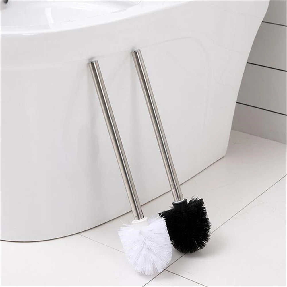 2023 New Style Toilet Articles For Stainless Steel Handle Toilet Brush Suit Household Hanger Frame Cleaning Brush WC-Borstel