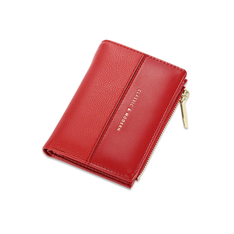 Western PU Leather Large Capacity Coin Purse for Ladies Fashion Hasp Zipper Design Women Wallet