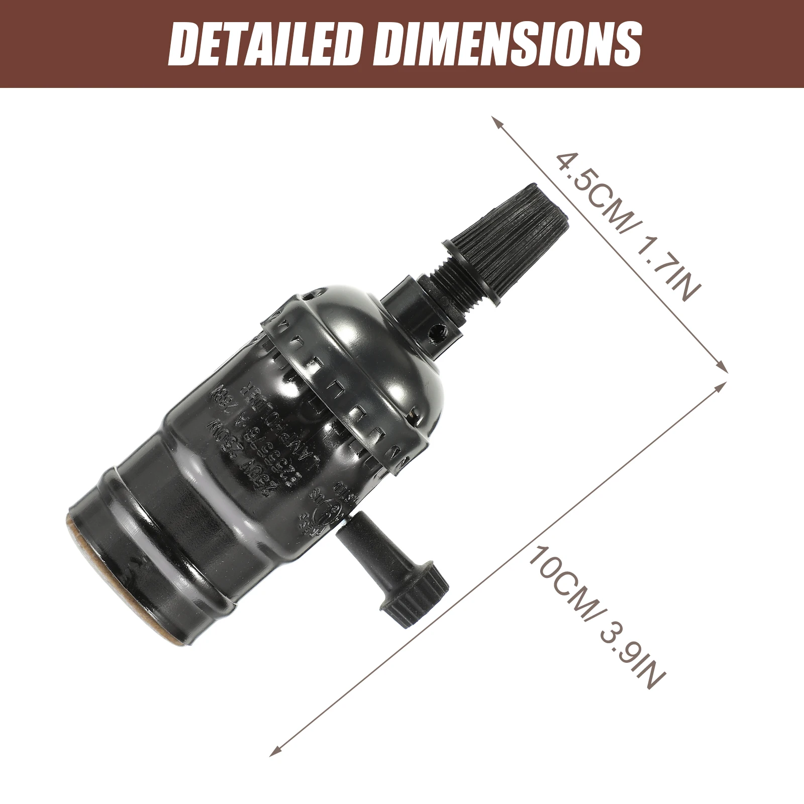 

E27 E26 Bulb Socket Adapter Holder Replacement Parts Prime Material High Safety Fire Resistant Easy Installation Durable Ideal