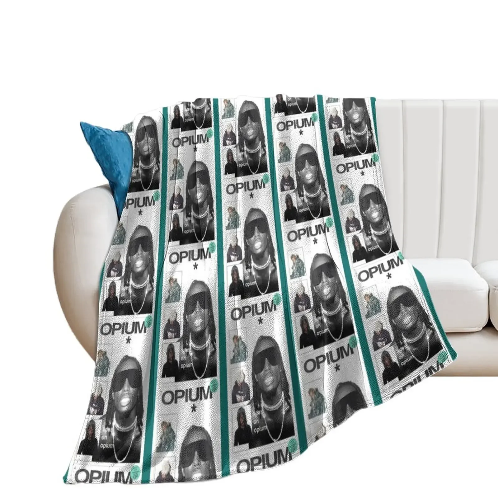 

apes on opium Throw Blanket Luxury Multi-Purpose manga funny gift Blankets