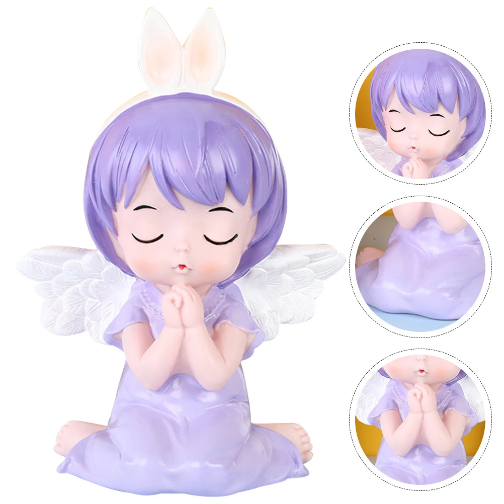 

Cartoon Angel Girl Piggy Bank Plastic Coin Bank for Kids Money Saving Box Ornament Adorable Piggy Banks Plastic Coin Banks