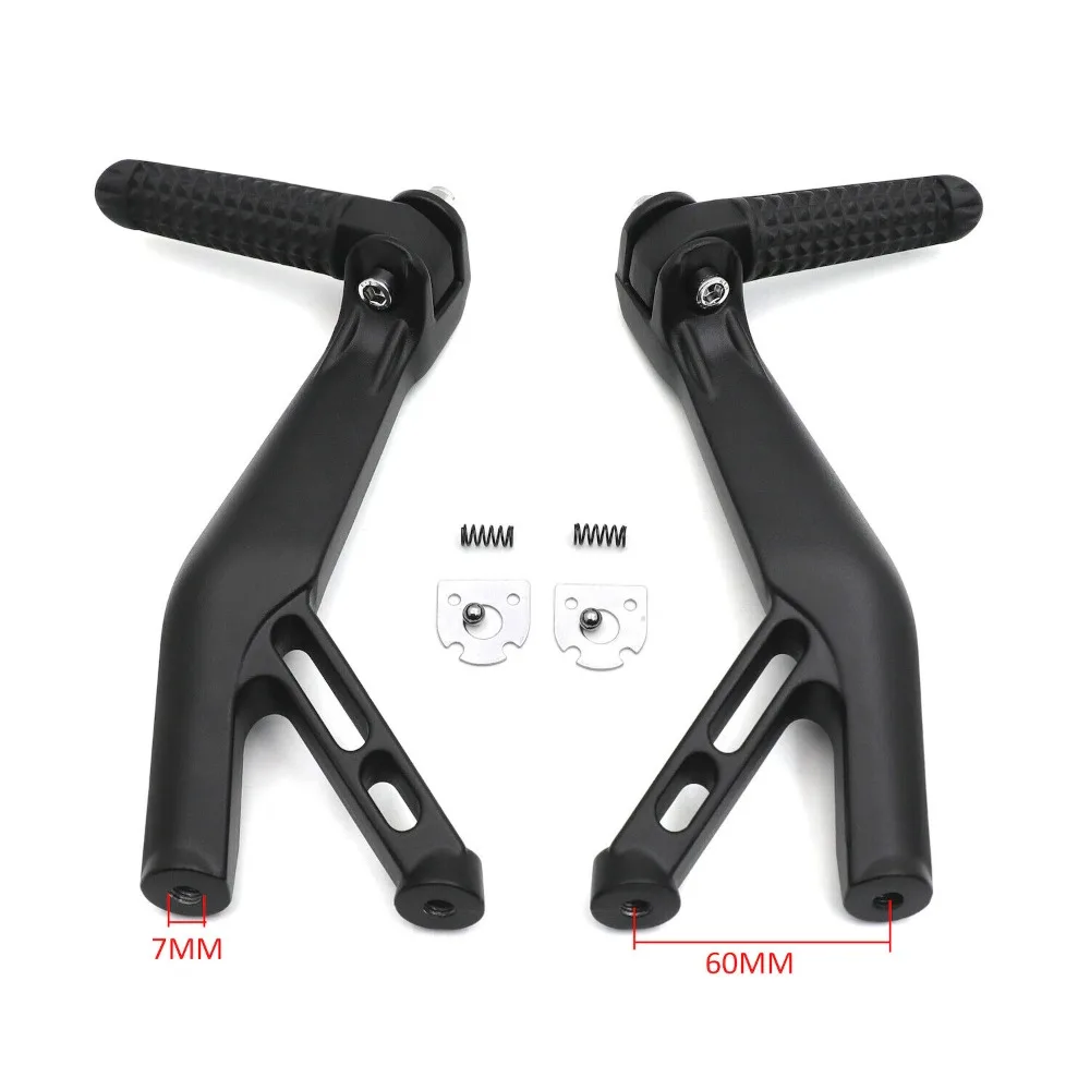 For Yamaha YZF-R1 R1S R1M 2015-2025 YZF R6 2017-2025 YZF R7 2022-2025 Motorcycle Black Rear Passenger Foot Pegs Bracket Fit