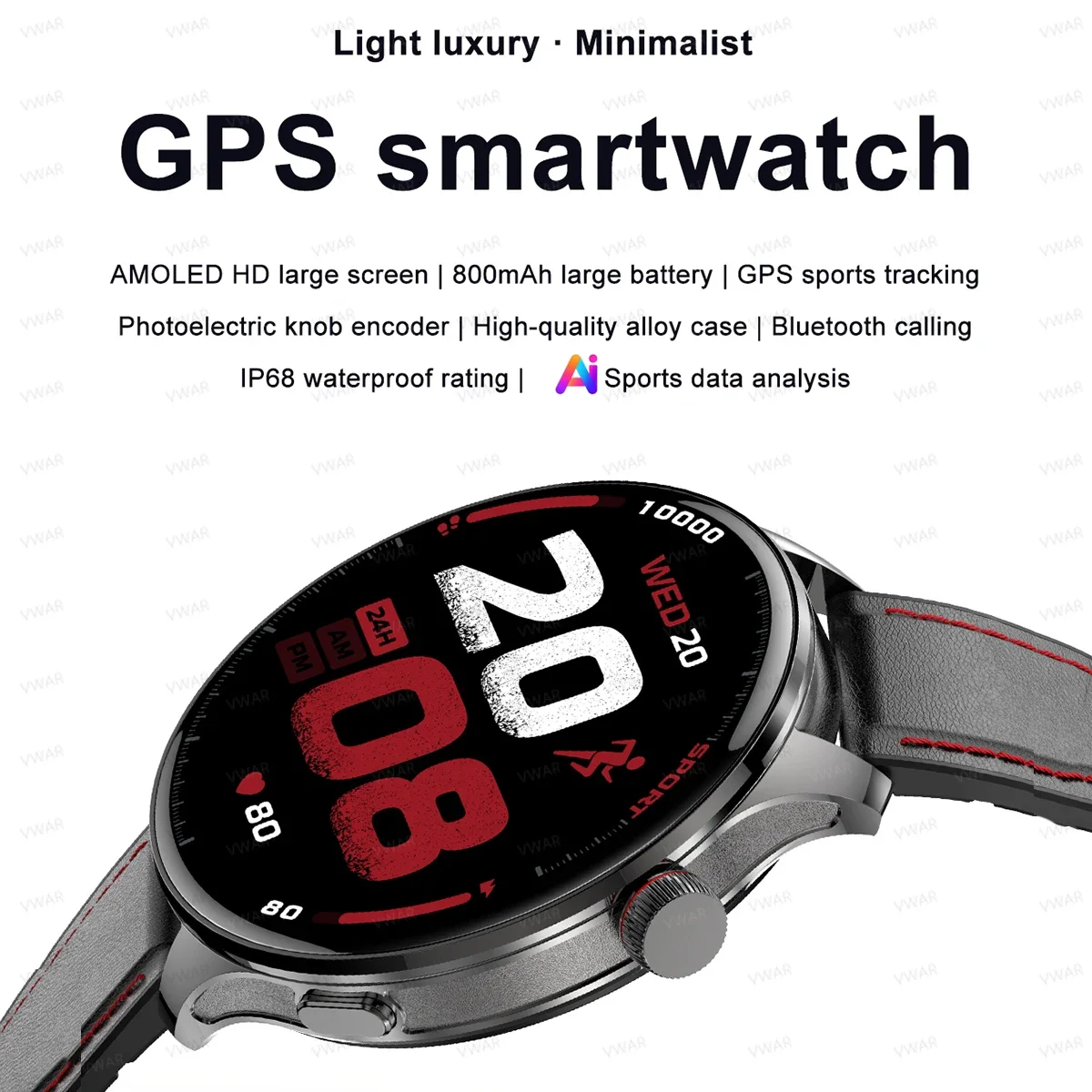 Balance 2 Built-in GPS Professional Outdoor SmartWatch 1.75-inch AMOLED Screen IP68 Waterproof Bluetooth Call Smart Watch men