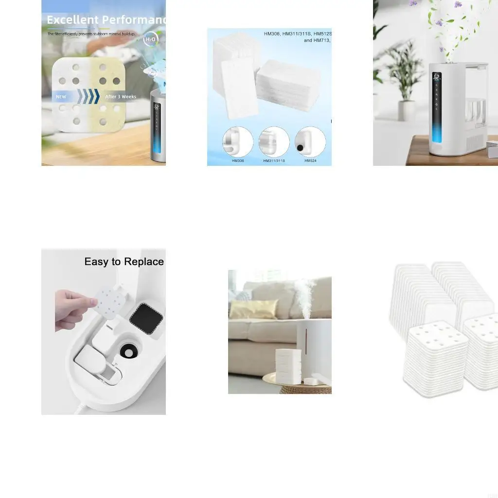 J1HF Humidifier Cotton Pad Set, Descaling Pads for Routine Upkeep