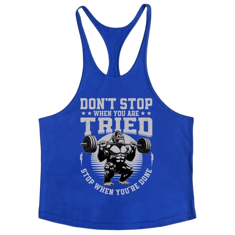Quick-Dry Men's Gym Stringer Vest, Fitness Racerback Tank Top with Thin Straps, Lightweight Sleeveless for Bodybuilding