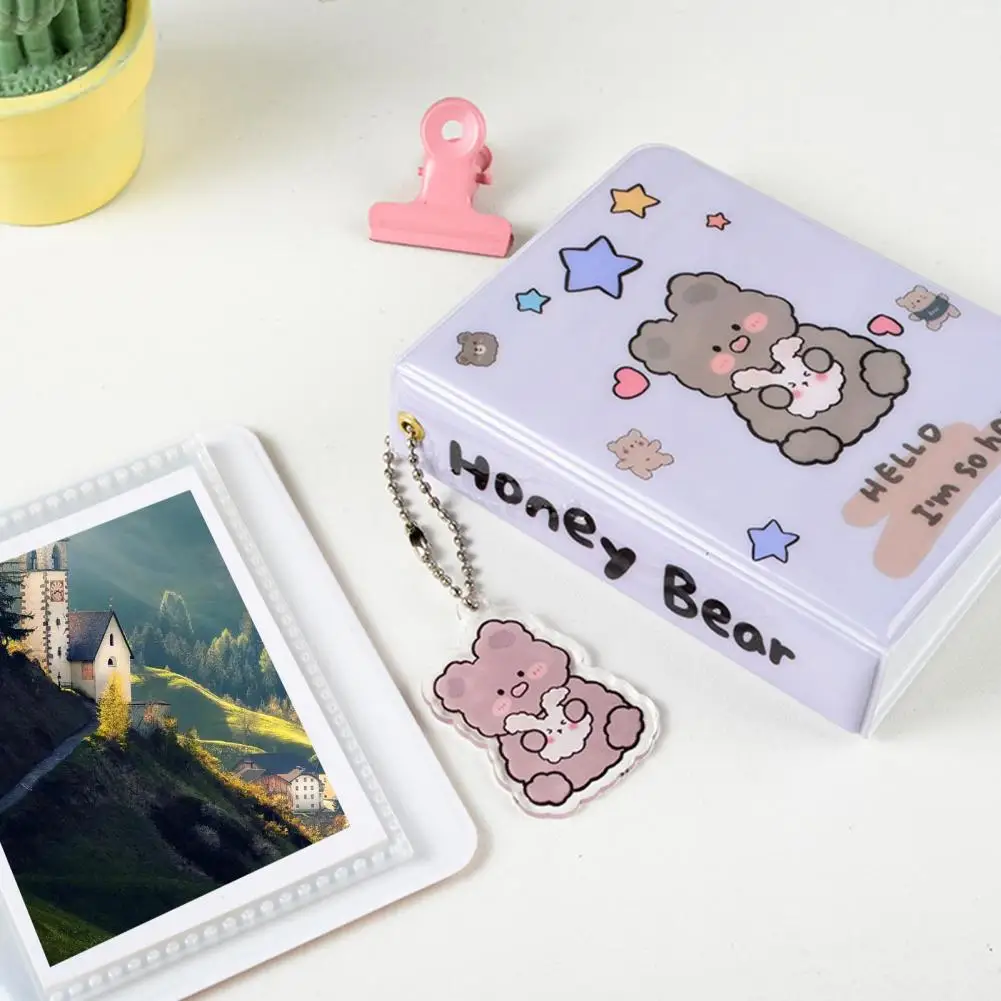 Photo Book 3 Inch 36 Pockets Waterproof Dust-proof Plug-in Transparent Inner Cartoon Travel Picture Album for Home