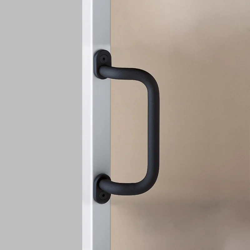 Industrial machinery equipment handle cover door compartment door solid core double curved handle