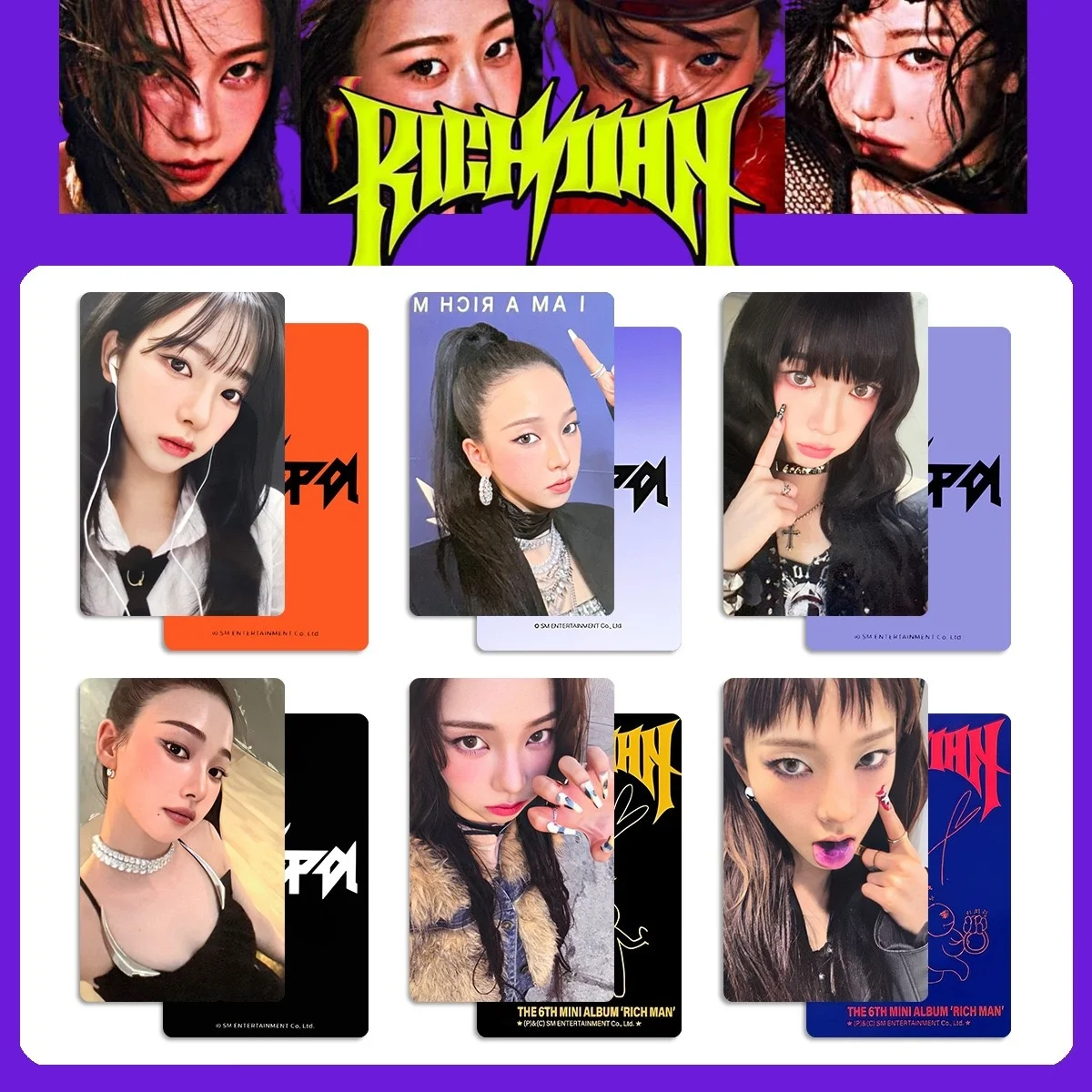 6PCS Korean Hot Idol Group Album 