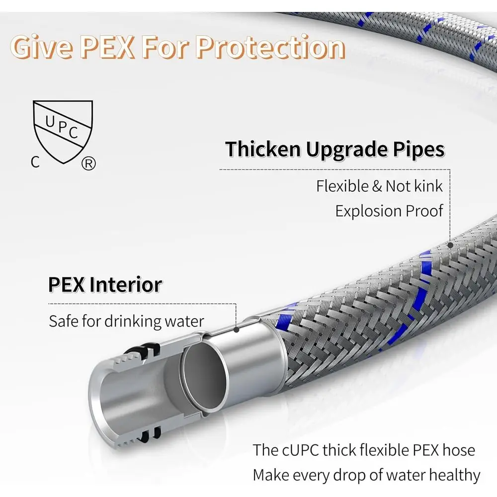 8 صنابير حوض حمام مربعة الشكل ذات 3 فتحات مع مقبضين وصرف منبثق من النيكل المصقول
