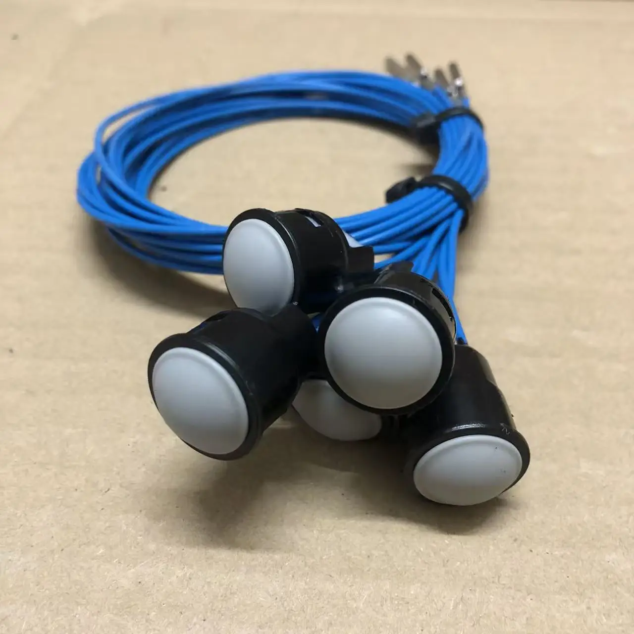 Immagine 4: Pulsante joystick per escavatore 5 pezzi (grigio 2 linee) 635-8205 per CAT 336Gc 330Gx