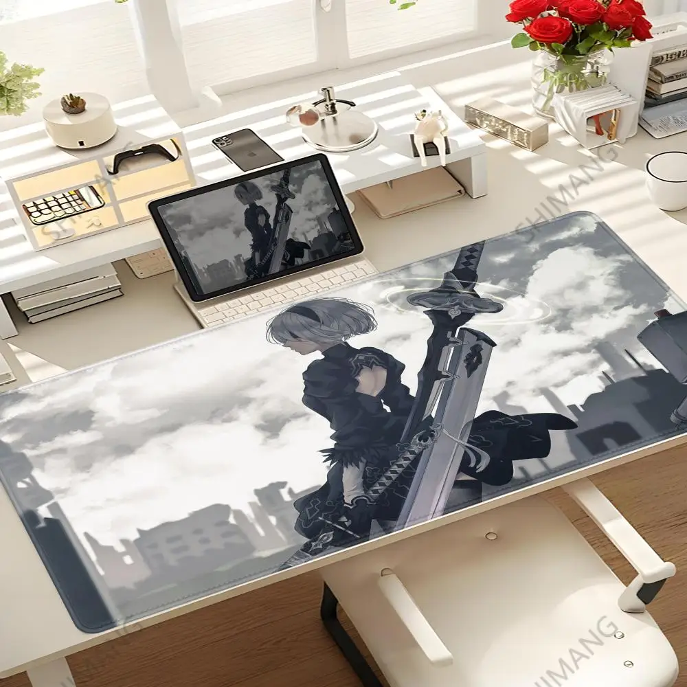 

NieR Automata 2b Mouse Pad 900x400 Mouse Pad Long Notbook Computer Mousepad Fashion Gaming Desk Mat Gamer Keyboard Mouse Mats XL