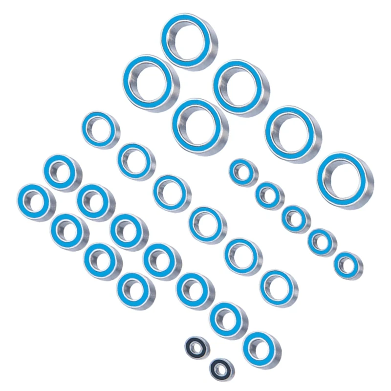 30PCS Rubber Sealed Ball Bearing Kit For Axal UTB18 Capra 1/18 RC Car Upgrades Parts Accessories